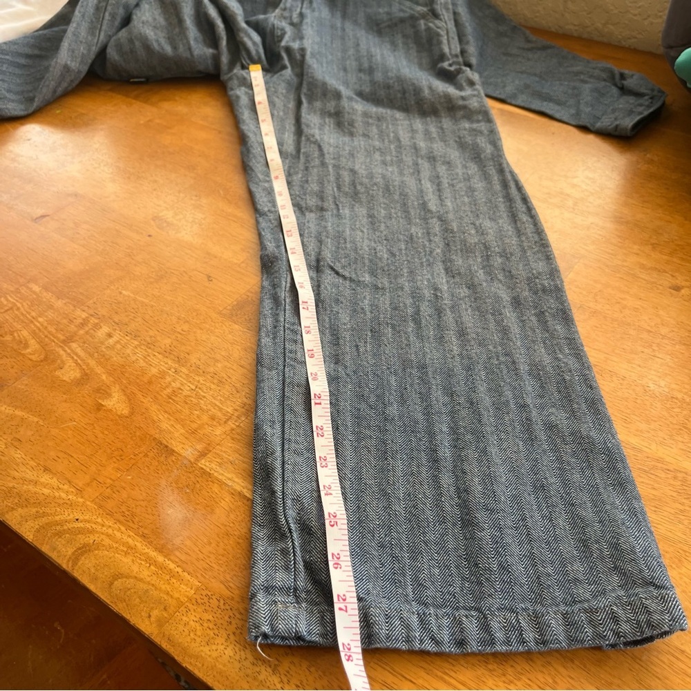 Berne Blue Herringbone Work Canvas Coveralls Jumpsuit  Zip Up SZ SM Short - Picture 9 of 12